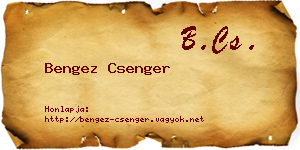 Bengez Csenger névjegykártya